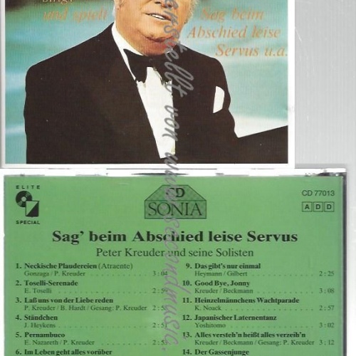 CD--PETER KREUDER--    SAG BEIM ABSCHIED LEISE SERVUS