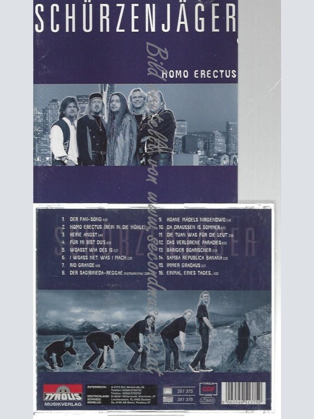 CD--SCHÜRZENJÄGER--    HOMO ERECTUS