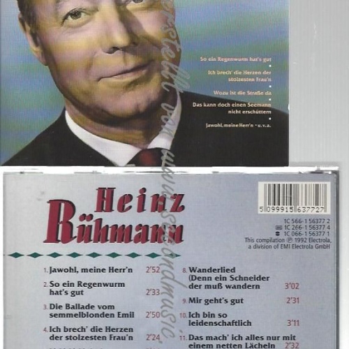 CD--HEINZ RÜHMANN--    EIN FREUND, EIN GUTER FREUND