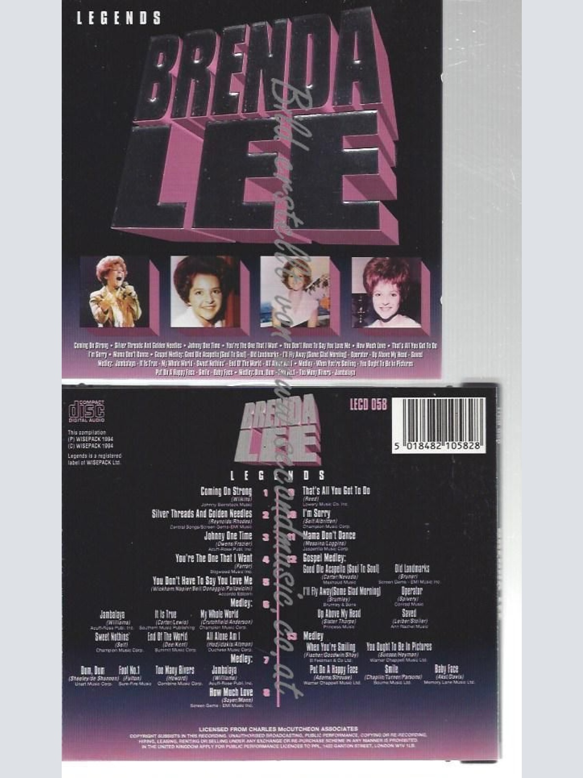 CD--BRENDA LEE--    BRENDA LEE -FOOL #, MY PRAYER, FLY ME TO THE MOON