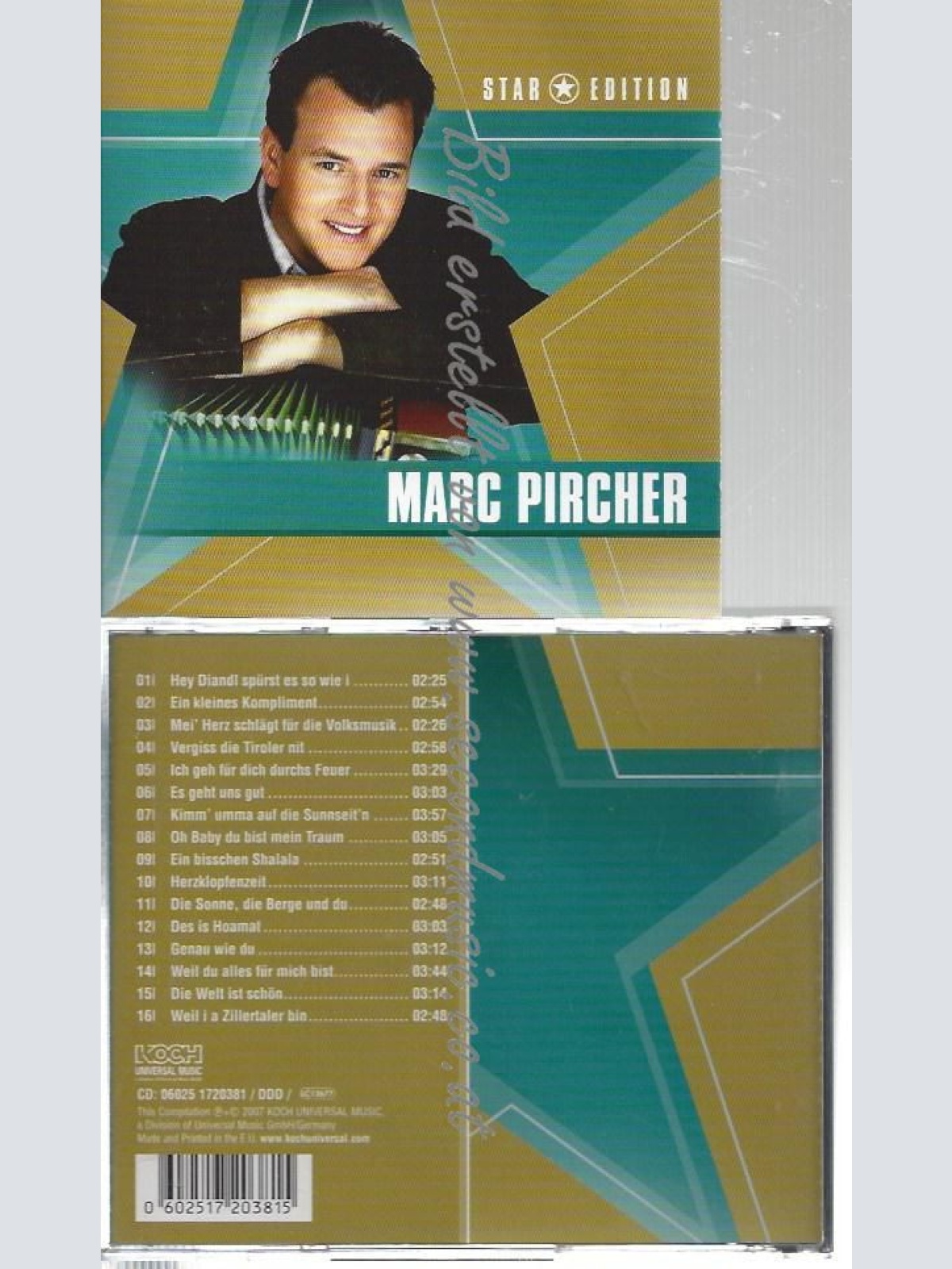 CD--MARC PIRCHER--    STAR EDITION
