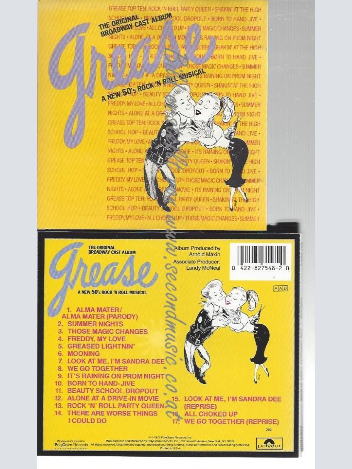 CD--WARREN CASEY UND WALTER BOBBIE--    GREASE | SOUNDTRACK