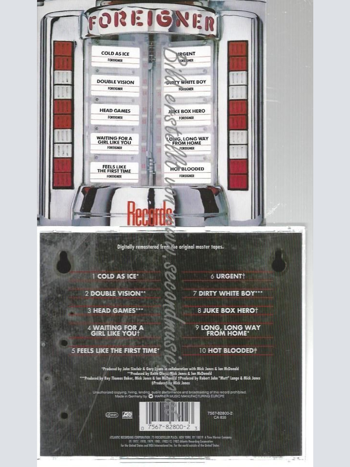 CD--FOREIGNER--    RECORDS