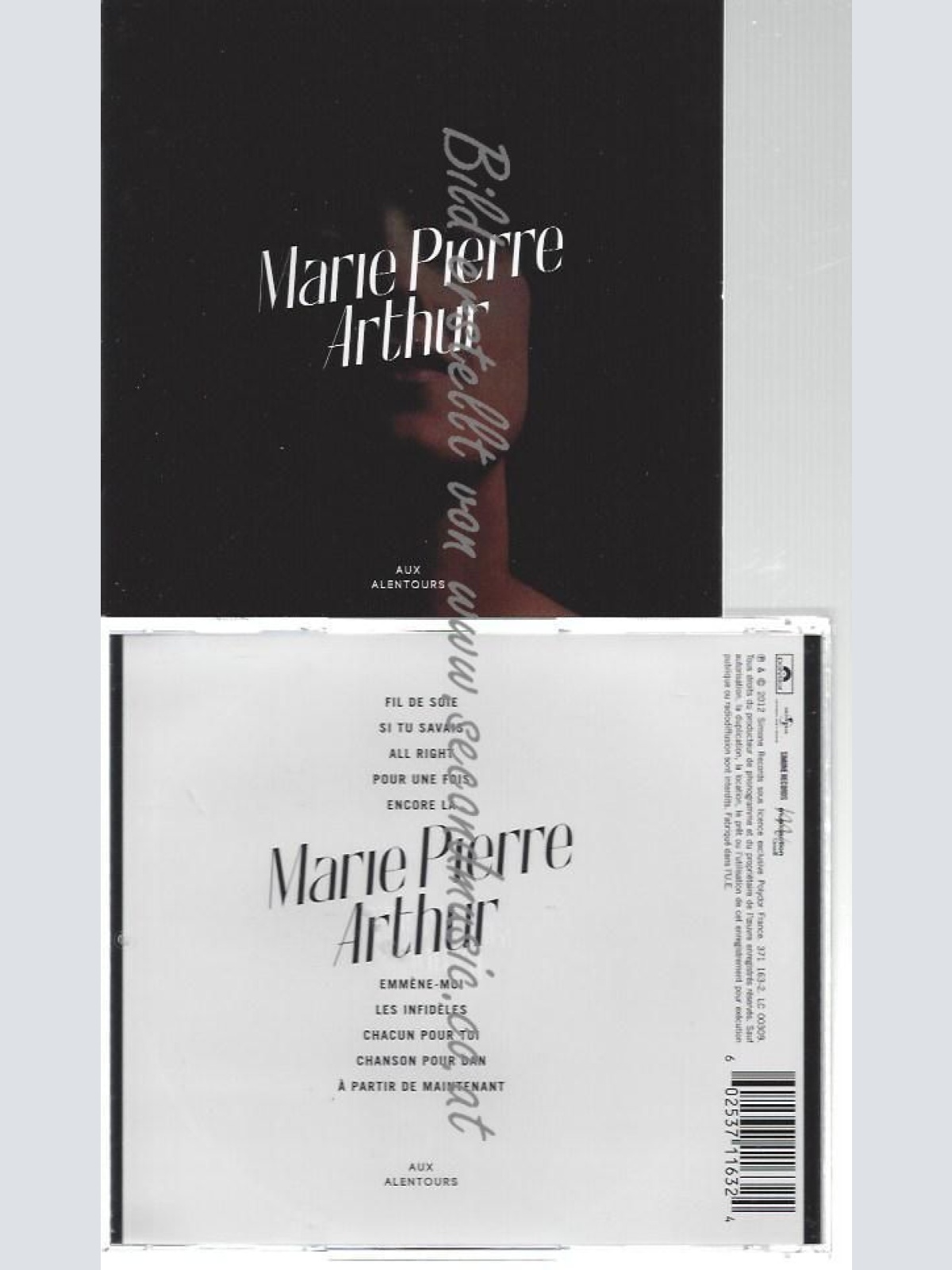 CD--MARIE PIERRE ARTHUR--    AUX ALENTOURS