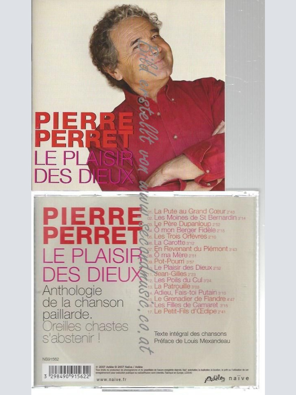 CD--PIERRE PERRET--    LE PLAISIR DES DIEUX