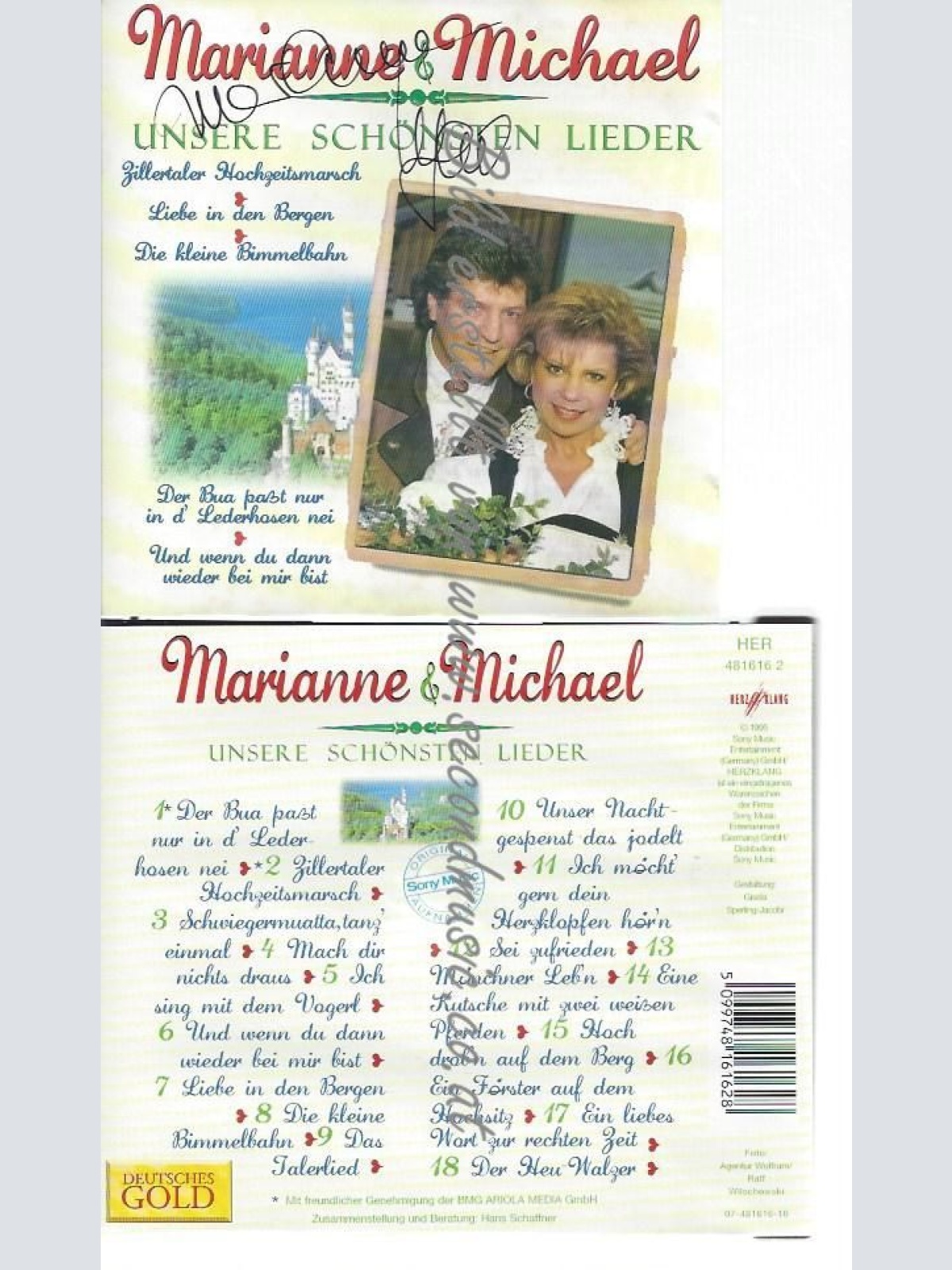 CD--MARIANNE & MICHAEL--    UNSERE SCHÖNSTEN LIEDER