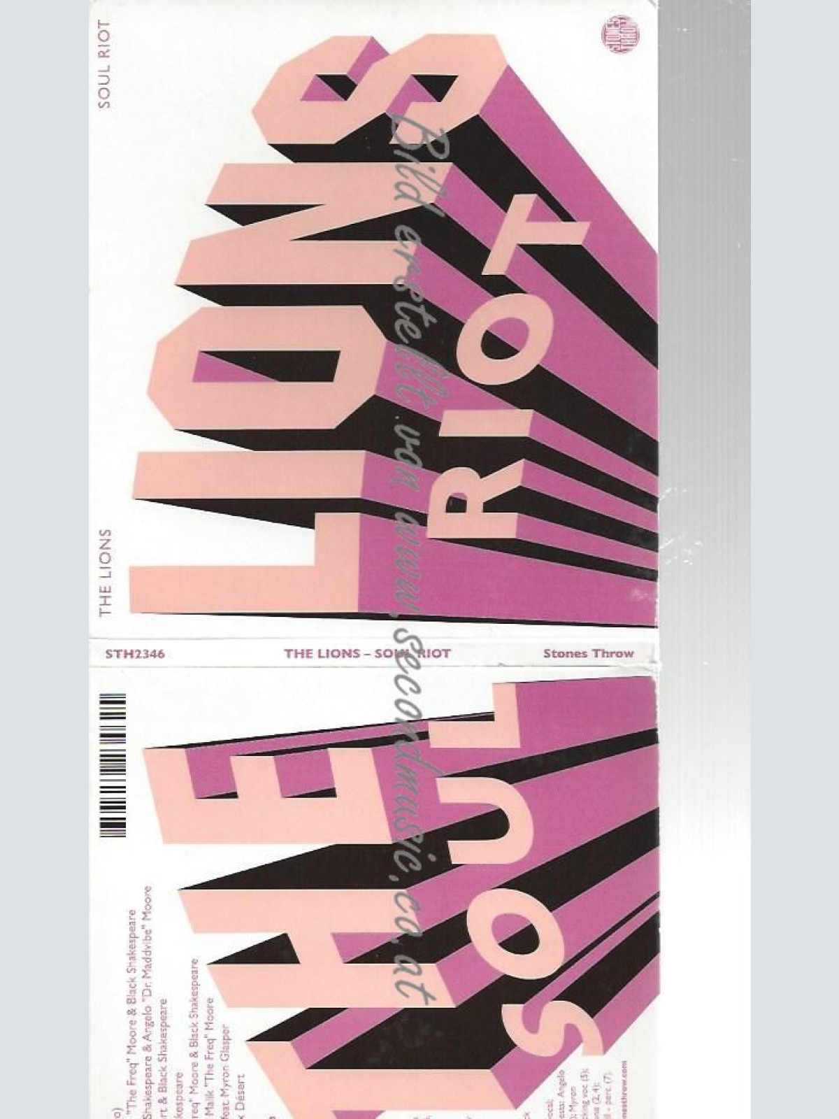 CD--THE LIONS--    SOUL RIOT