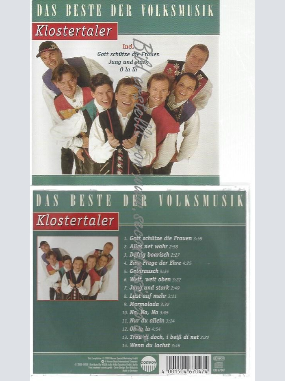 CD--KLOSTERTALER--    DAS BESTE DER VOLKSMUSIK: KLOSTERTALER
