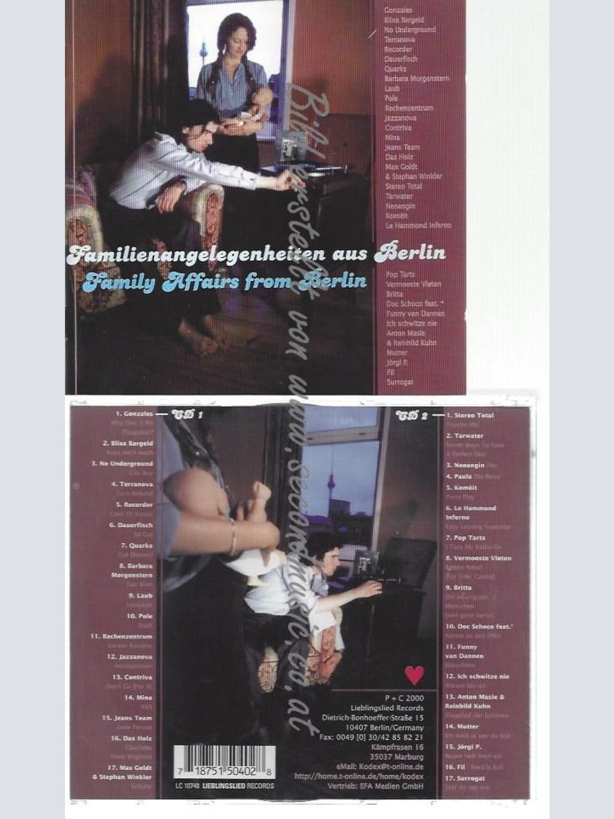 CD--VARIOUS--    FAMILIENANGELEGENHEITEN AUS BERLIN  | DOPPEL-CD