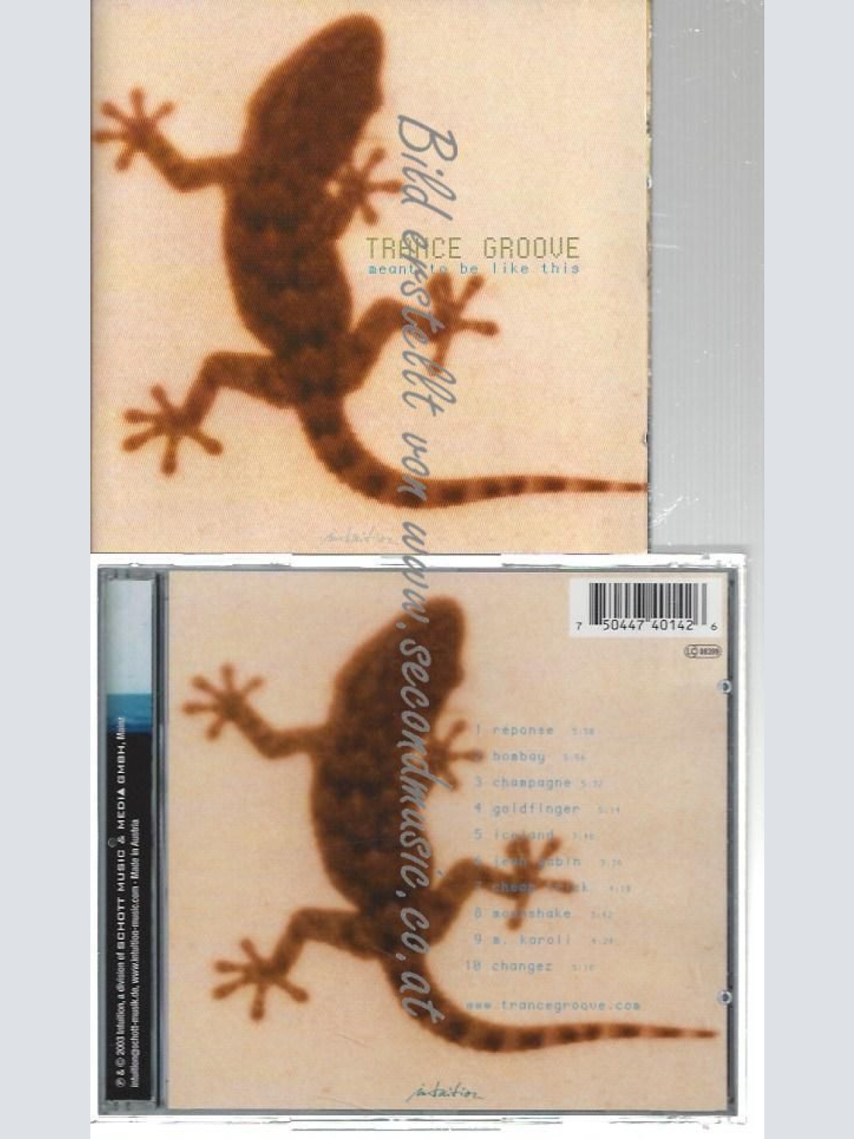 CD--TRANCE GROOVE--    MEANT TO BE LIKE THIS