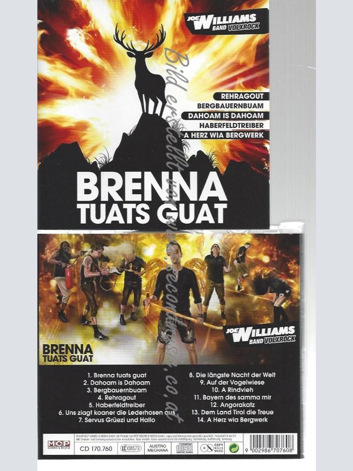 CD--Brenna Tuats Guat - 14 Volksrock Party Kracher inkl. Rehragout