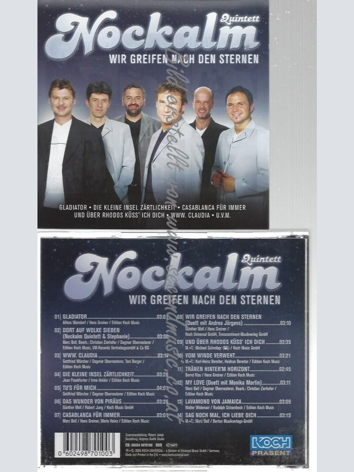 CD--NOCKALM QUINTETT--    WIR GREIFEN NACH DEN STERNEN