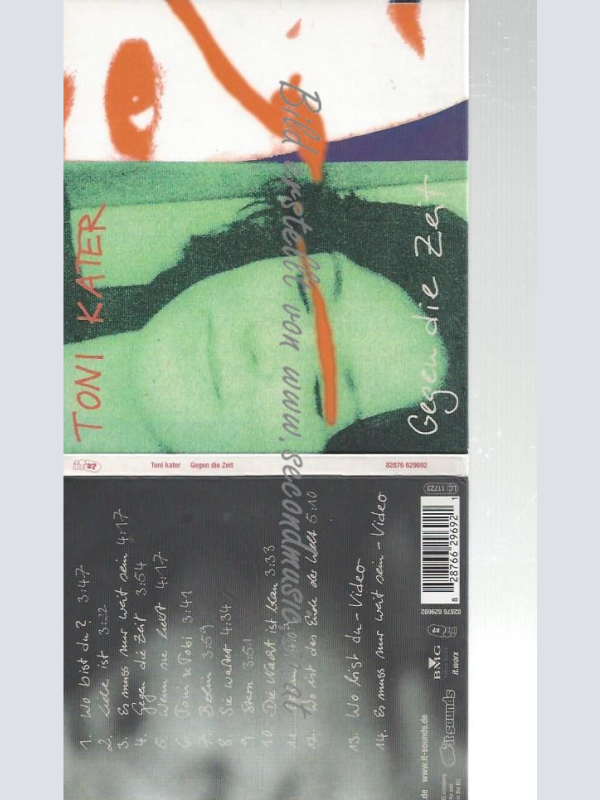 CD--TONI KATER--    GEGEN DIE ZEIT   //NO BOOKLET