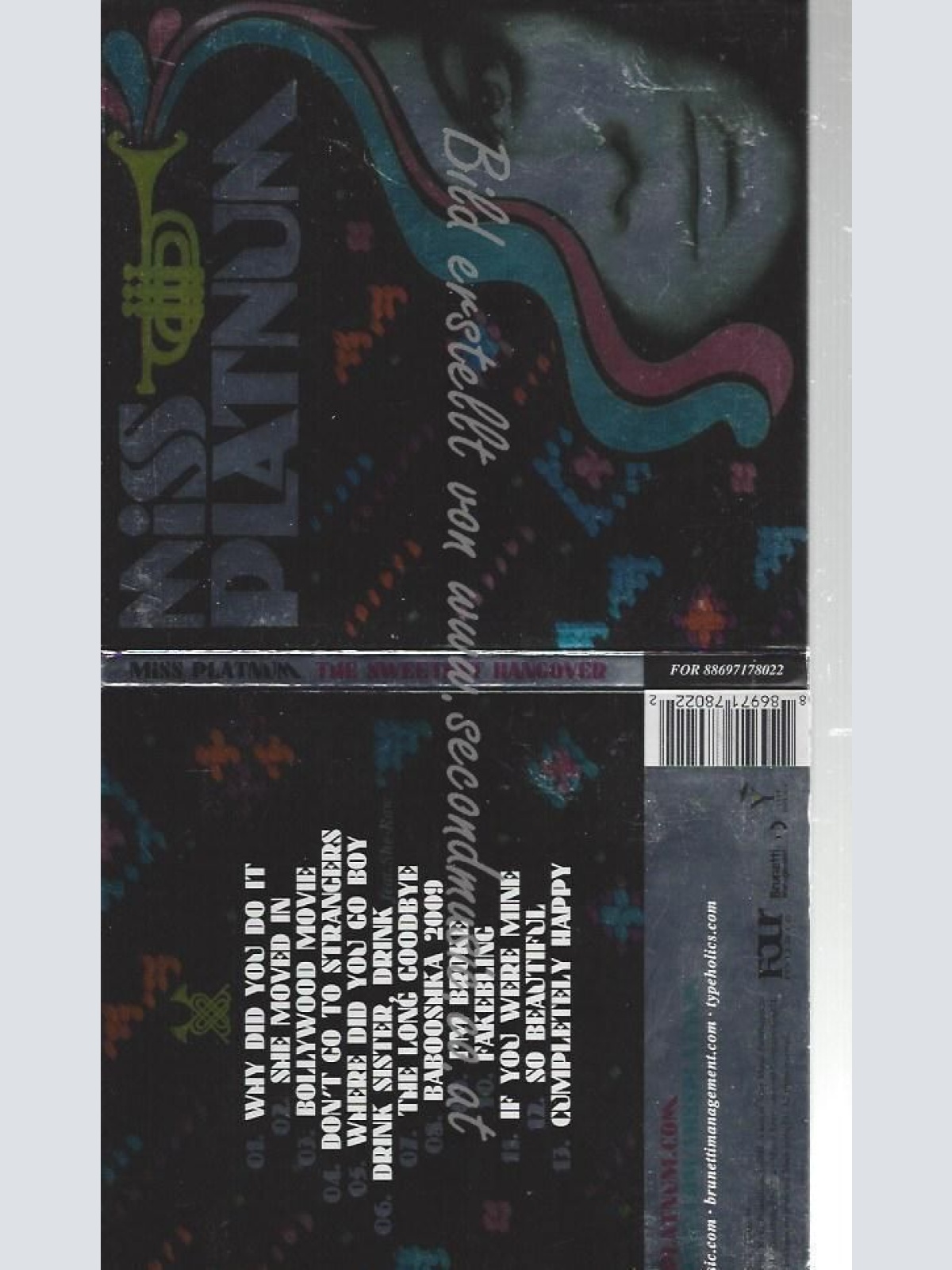 CD--MISS PLATNUM--    THE SWEETEST HANGOVER