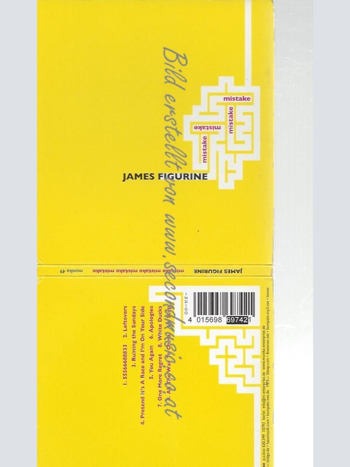 CD--JAMES FIGURINE--    MISTAKE MISTAKE MISTAKE MISTAKE