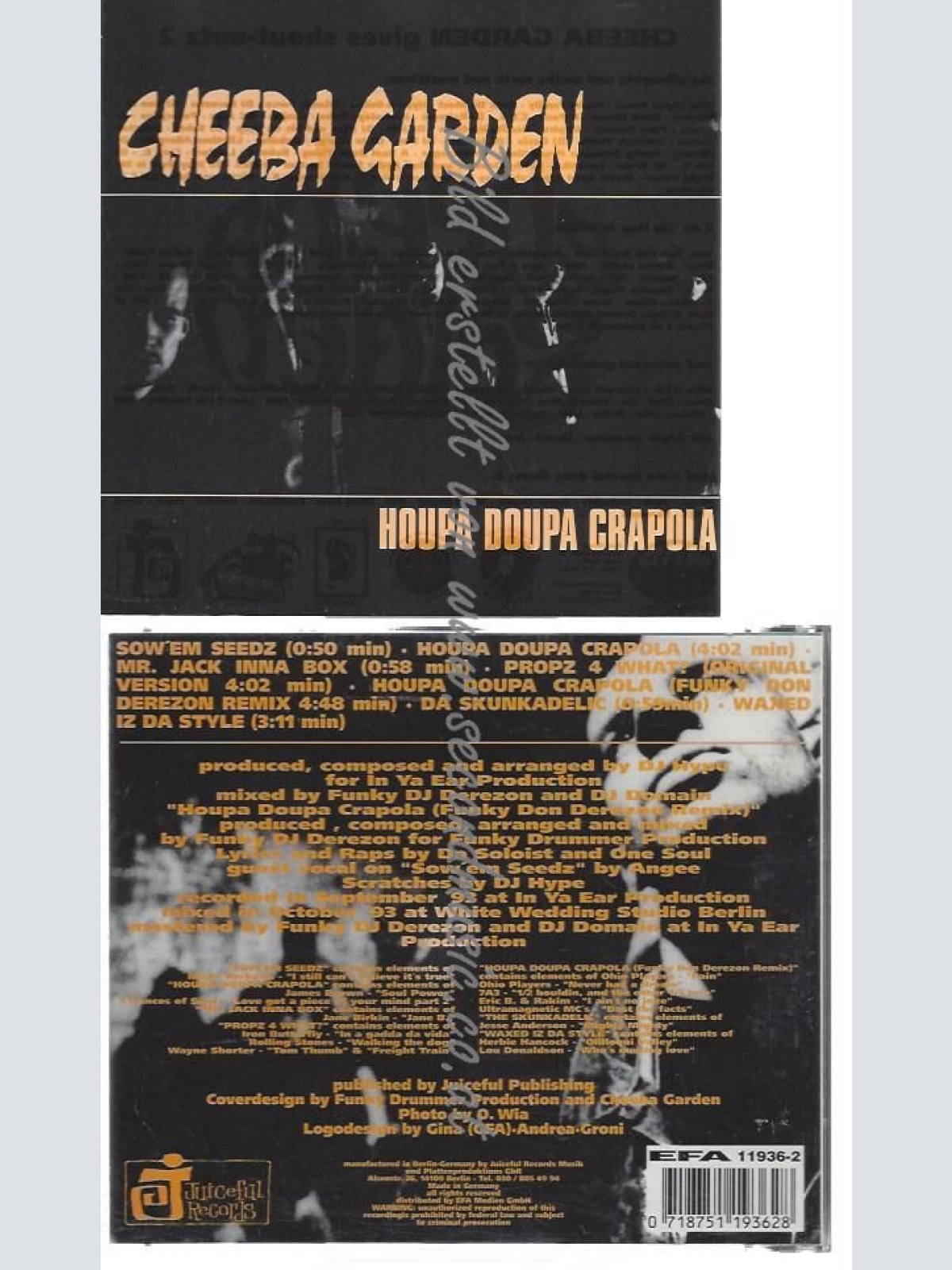 CD--CHEEBA GARDEN--    HOUPA DOUPA CRAPOLA