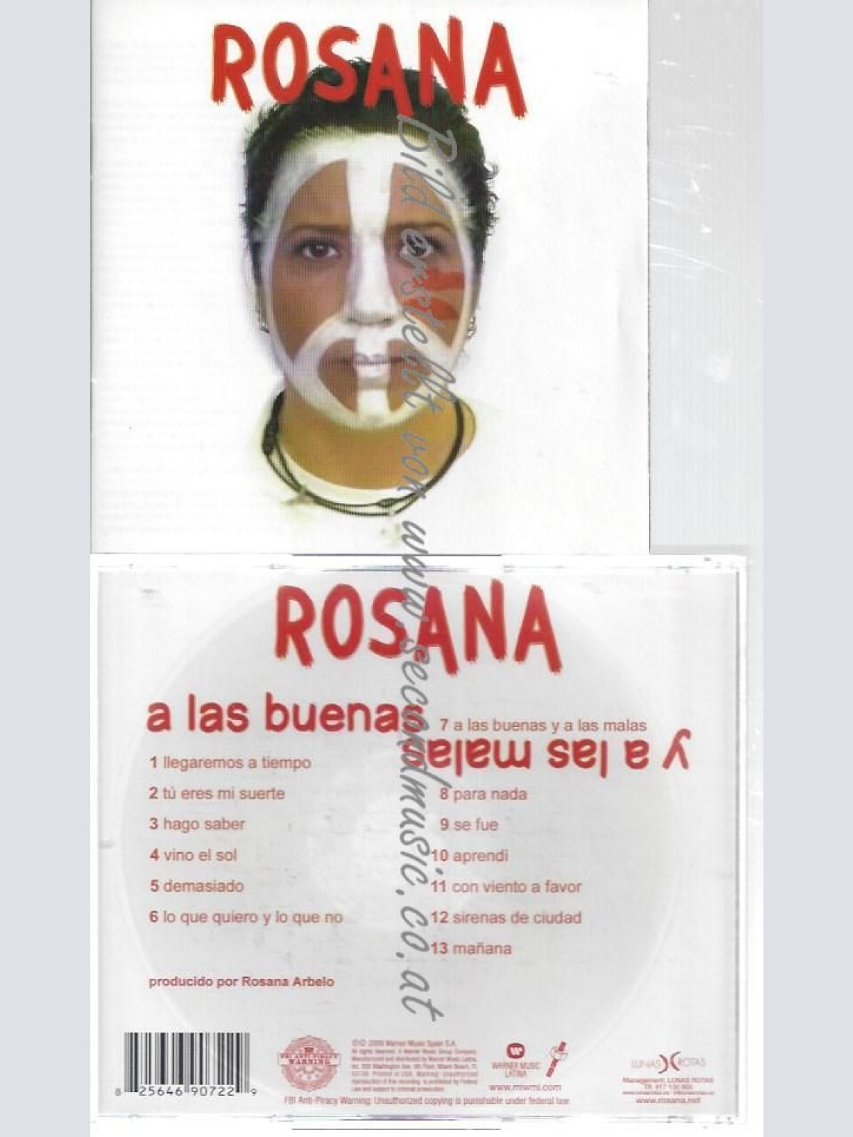 CD--ROSANA--    A LAS BUENAS Y A LAS MALAS