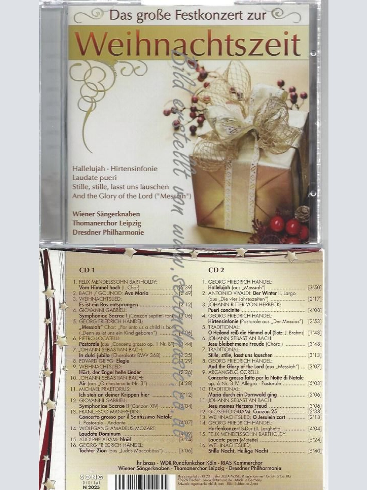 CD--    DAS GROßE FESTKONZERT ZUR WEIHNACHTSZEIT | DOPPEL-CD
