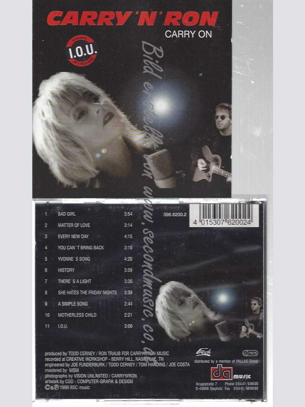 CD--CARRY'N'RON--    CARRY ON