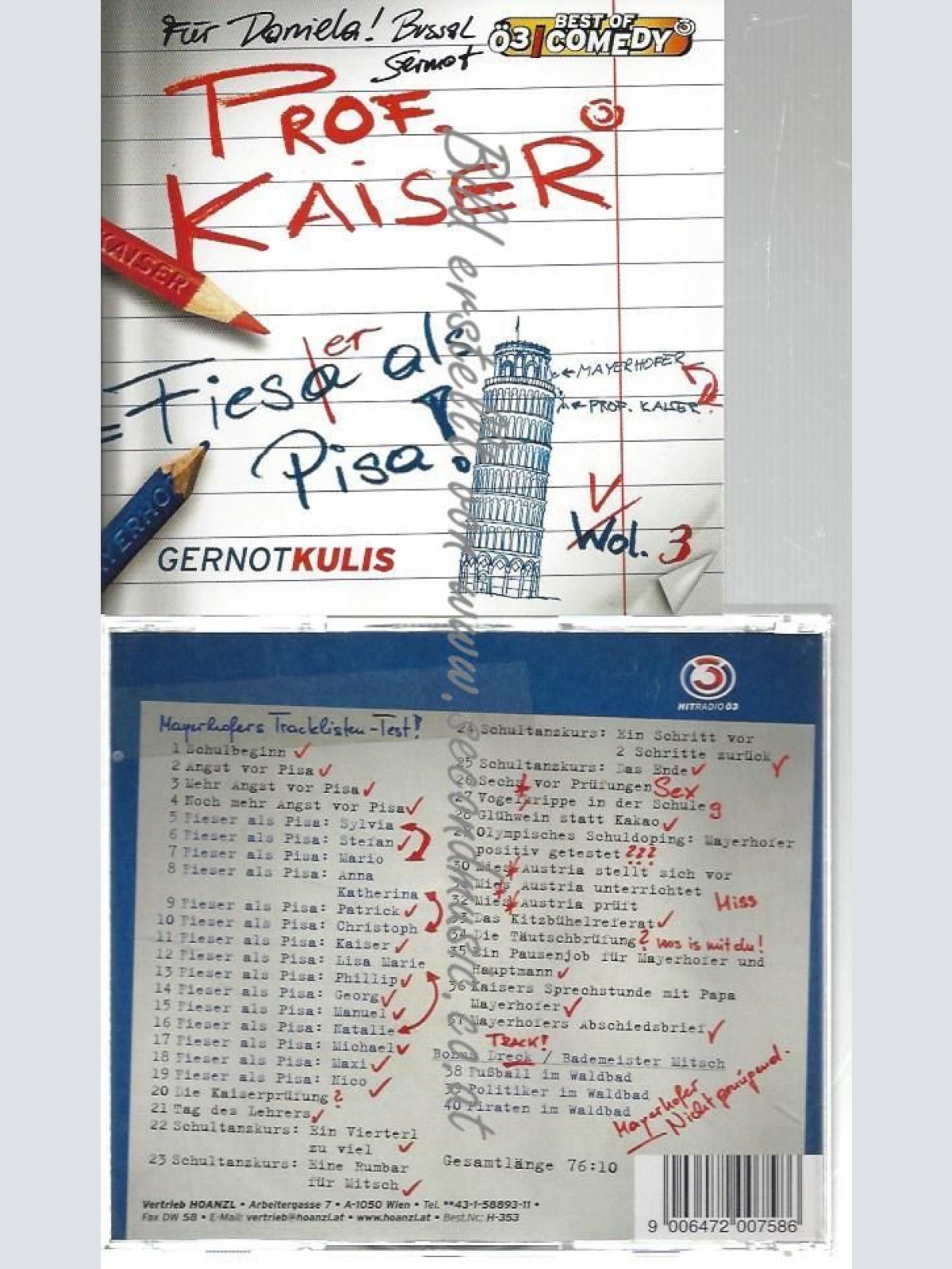 CD--KULIS,GERNOT--    PROF.KAISER VOL. 3