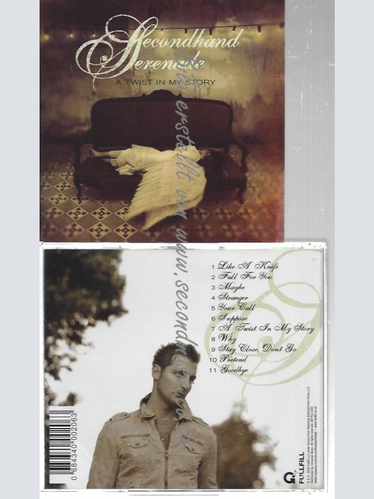 CD--SECONDHAND SERENADE--    TWIST IN MY STORY