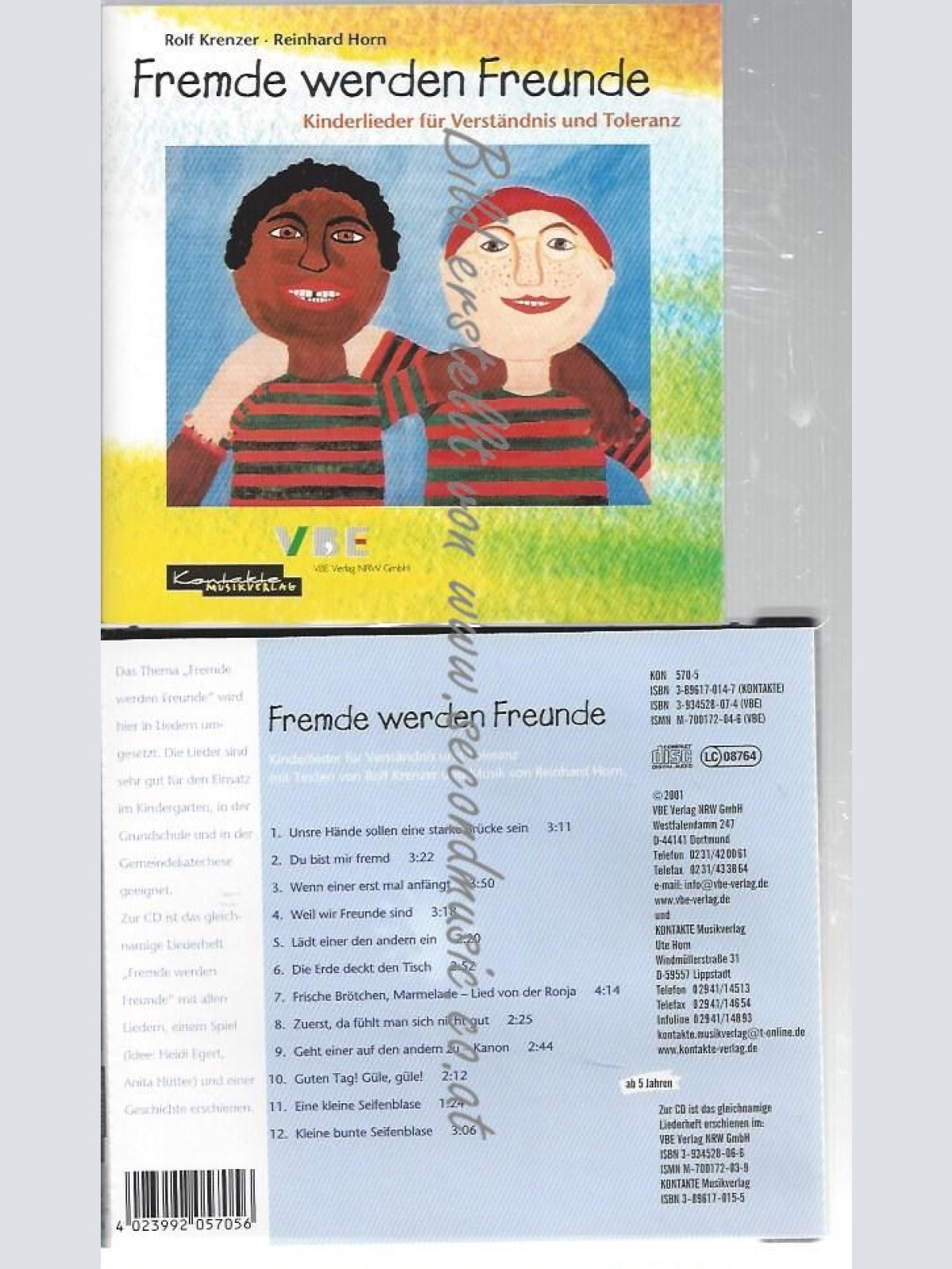CD--ROLF KRENZER--    FREMDE WERDEN FREUNDE - KINDERLIEDER