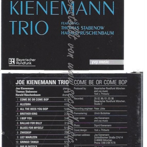 CD--JOE KIENEMANN TRIO--    COME BE OR COME BOP