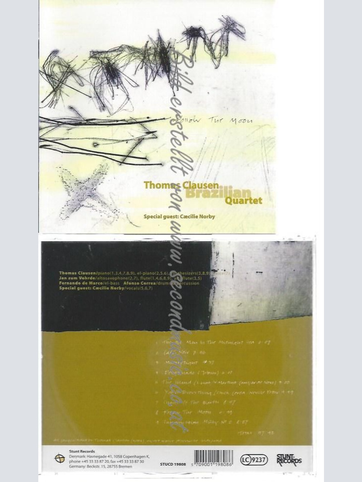 CD--THOMAS CLAUSEN BRAZILIAN QUARTET--    FOLLOW THE MOON