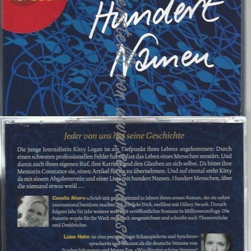 CD--CECELIA AHERN UND LUISE HELM--    HUNDERT NAMEN