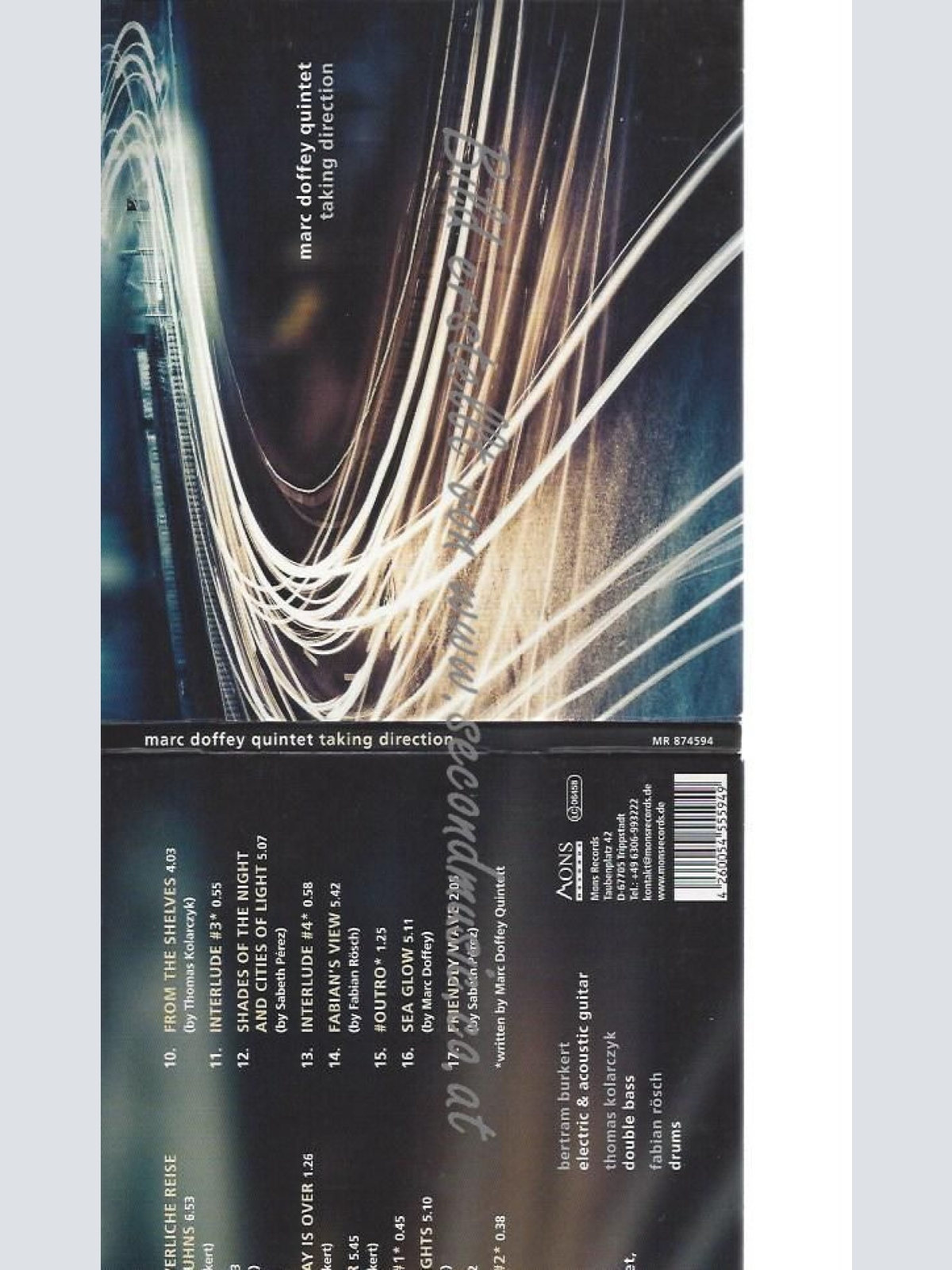 CD--MARC DOFFEY--    TAKING DIRECTION