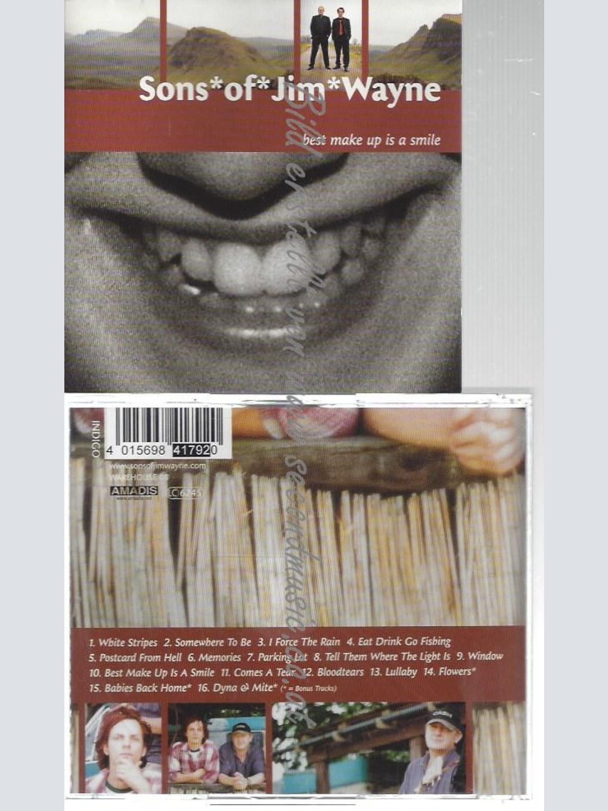 CD--SONS OF JIM WAYNE--    BEST MAKE UP IS A SMILE