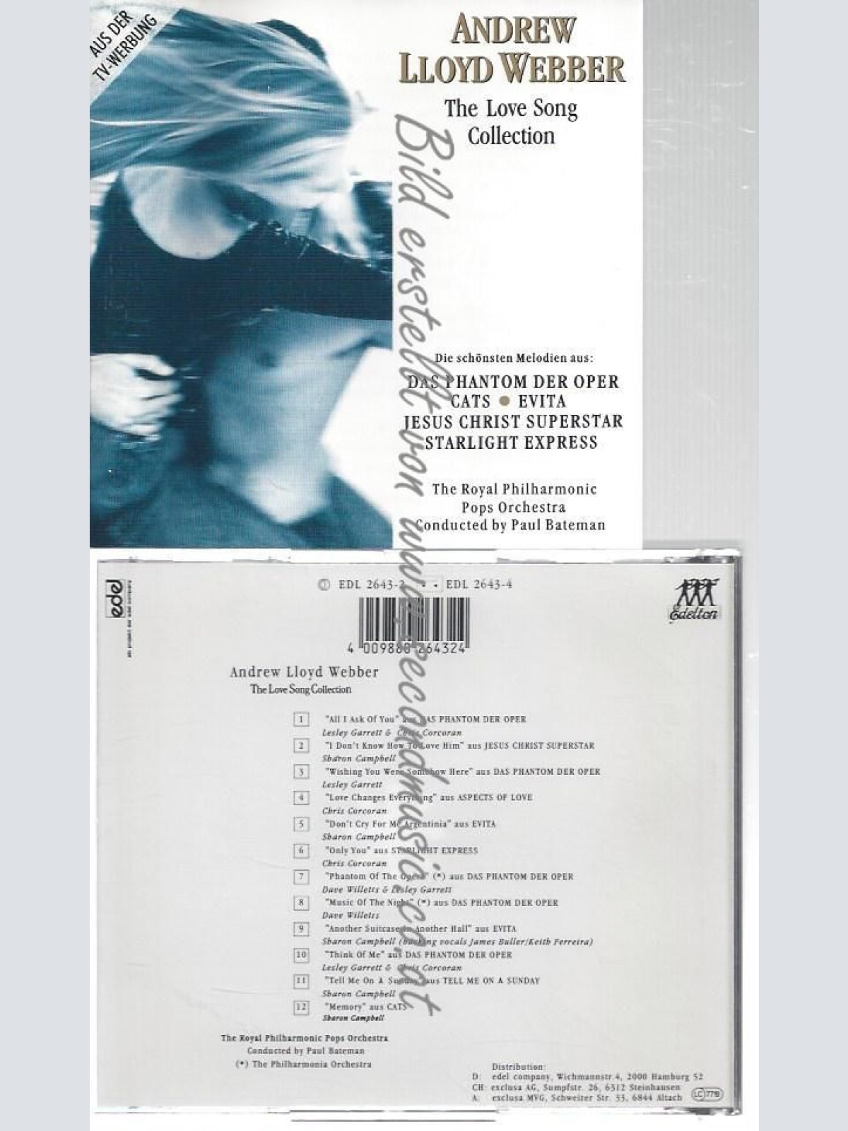 CD--ANDREW LLOYD WEBBER--    - THE LOVE SONG COLLECTION