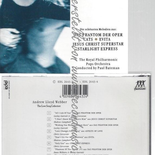CD--ANDREW LLOYD WEBBER--    - THE LOVE SONG COLLECTION
