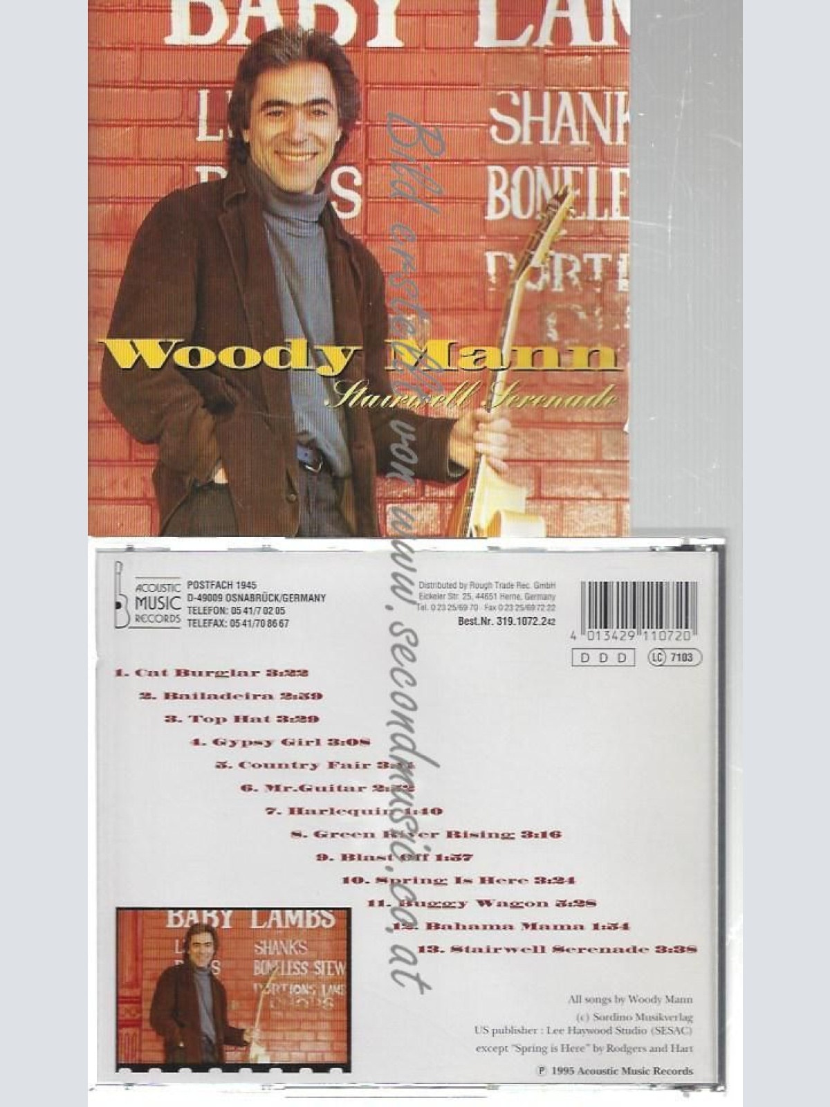 CD--WOODY MANN--    STAIRWELL SERENADE