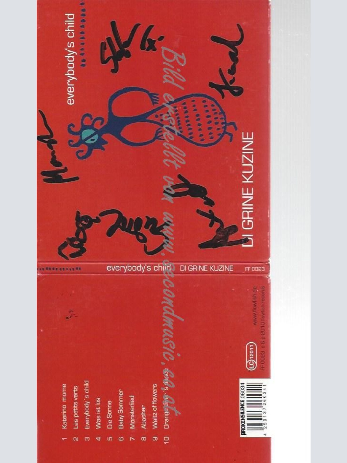 CD--DI GRINE KUZINE--    EVERYBODY'S CHILD    --MIT AUTOGRAMMEN