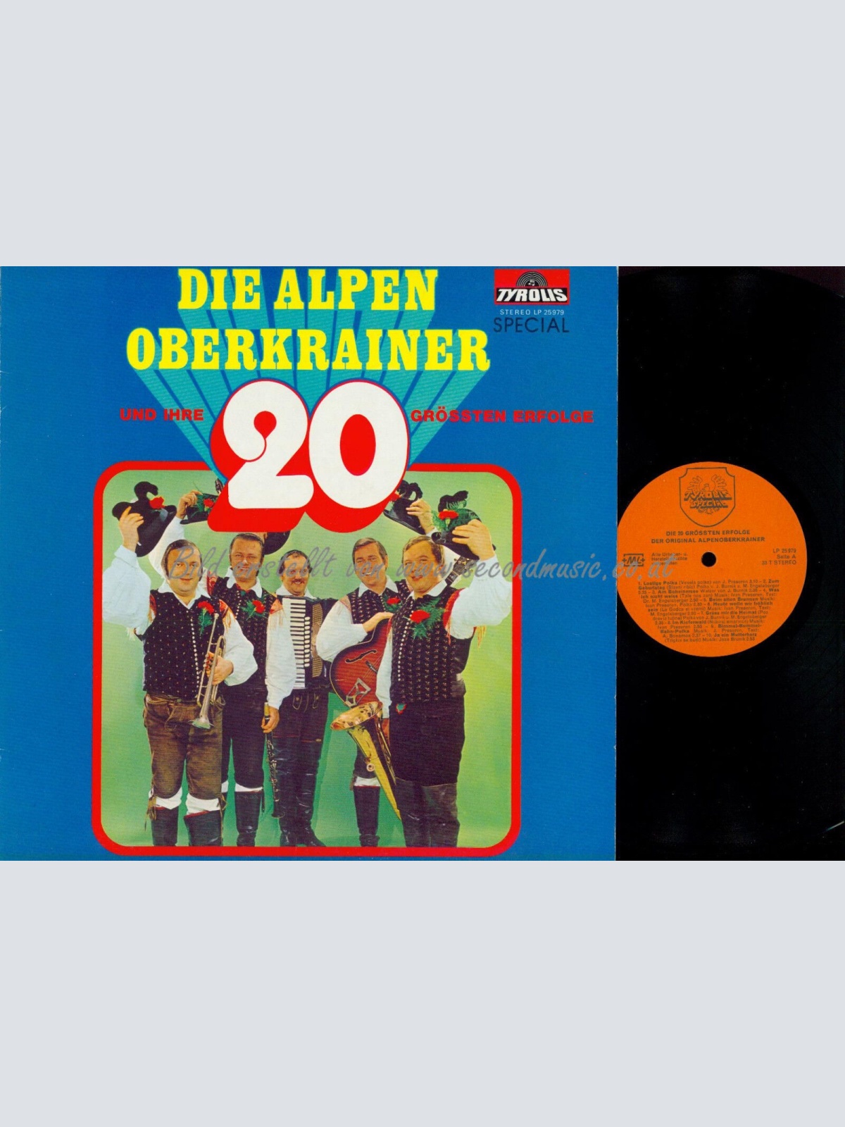LP--DIE ALPENOBERKRAINER  UND IHRE 20 GRÖSSTEN ERFOLGE