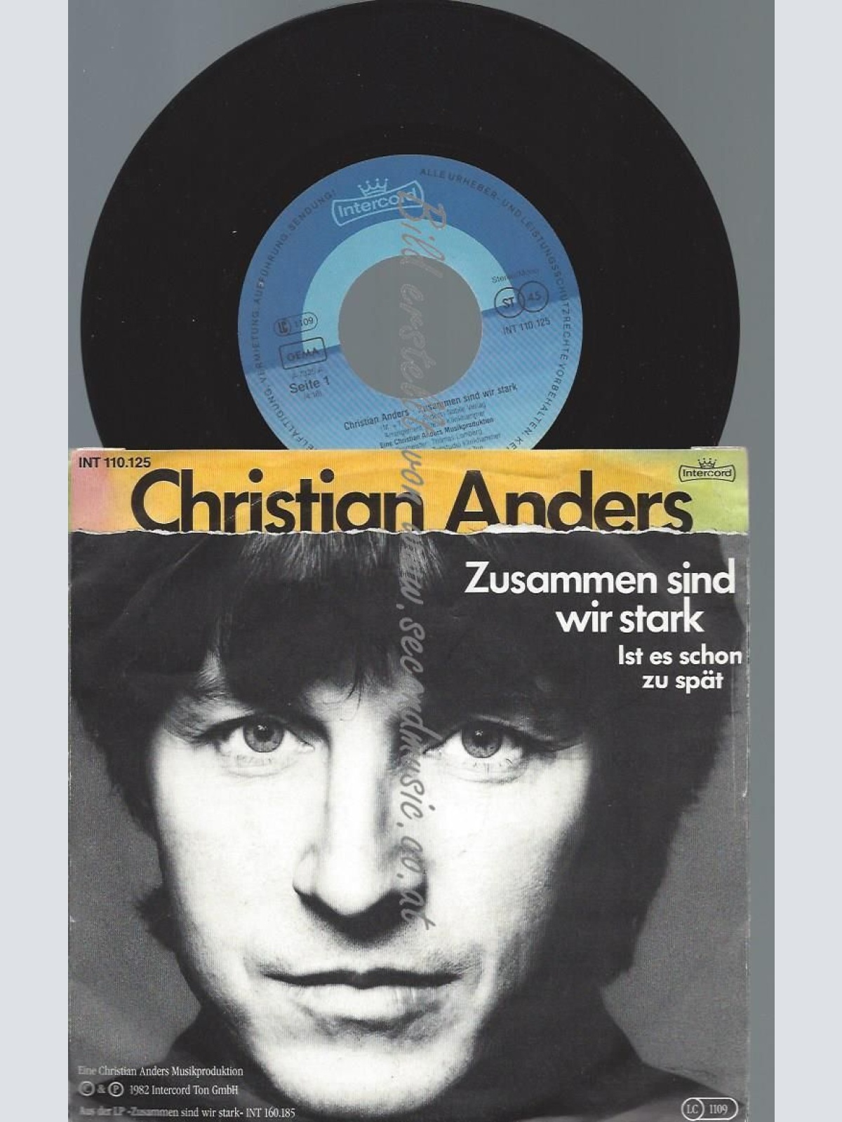 7"  Christian Anders – Zusammen Sind Wir Stark