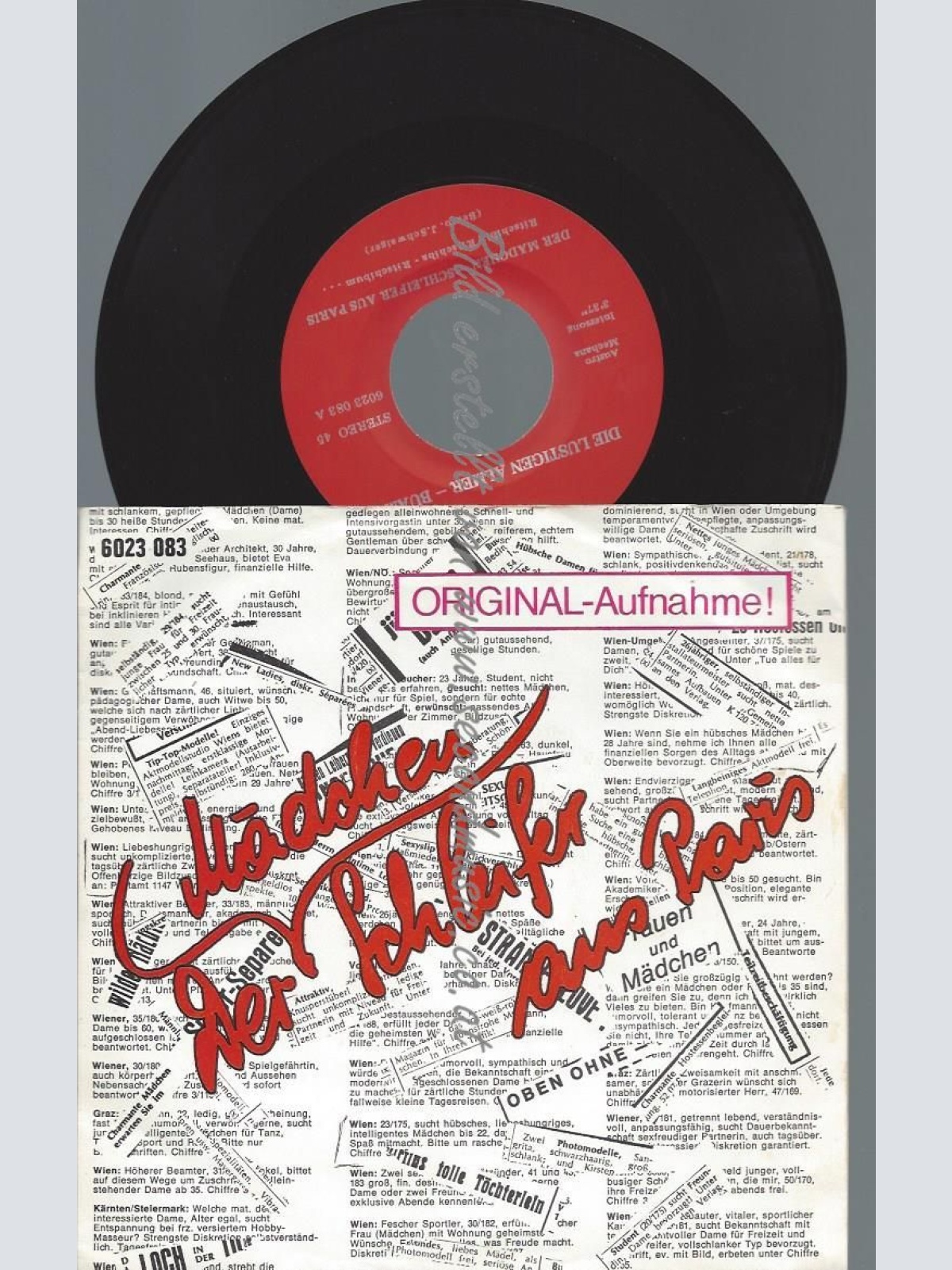 7"  Die Lustigen Almer-Buam  Der Mädchen-Schleifer Aus Paris/Selbhorn-Blick