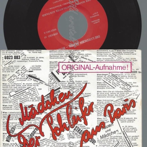 7"  Die Lustigen Almer-Buam  Der Mädchen-Schleifer Aus Paris/Selbhorn-Blick