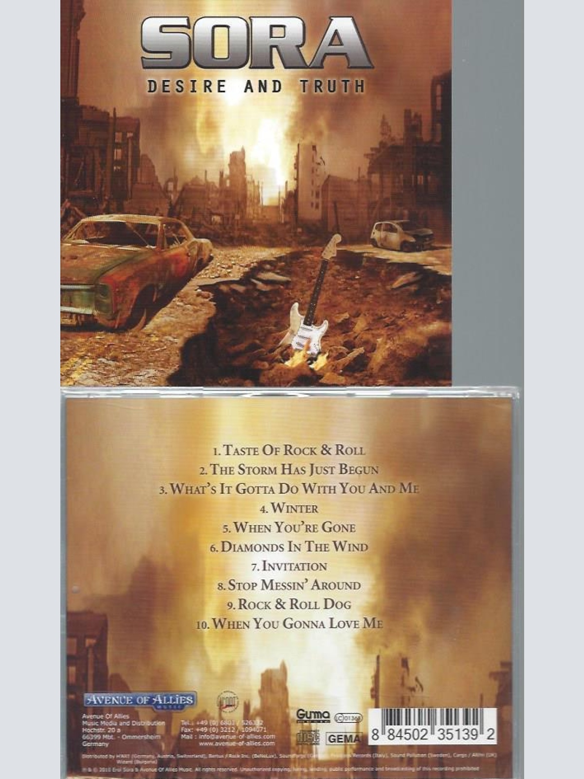 CD--  SORA DESIRE AND TRUTH  // USED
