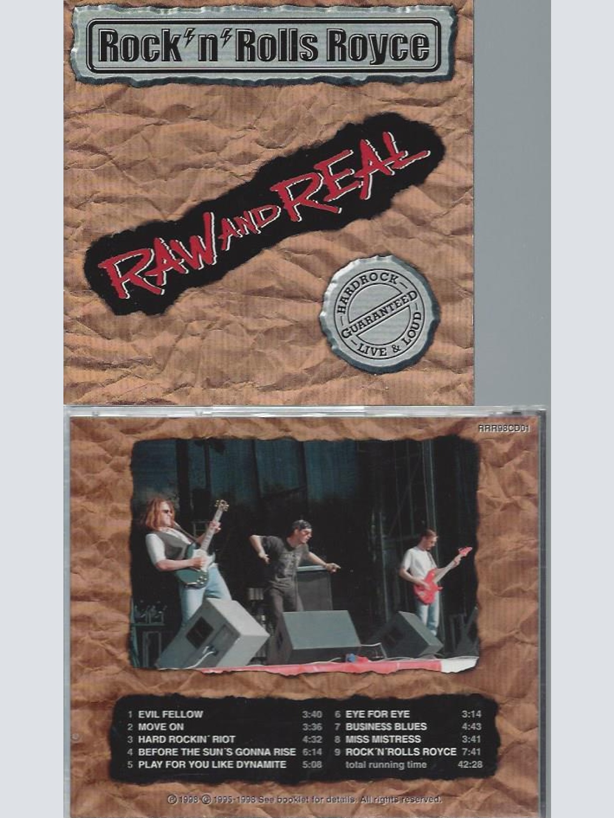 CD--ROCK N ROLLS ROYCE --RAW AND REAL