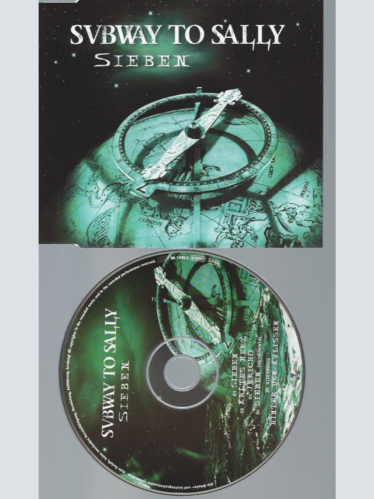 CD--SUBWAY TO SALLY SIEBEN // JEWEL CASE