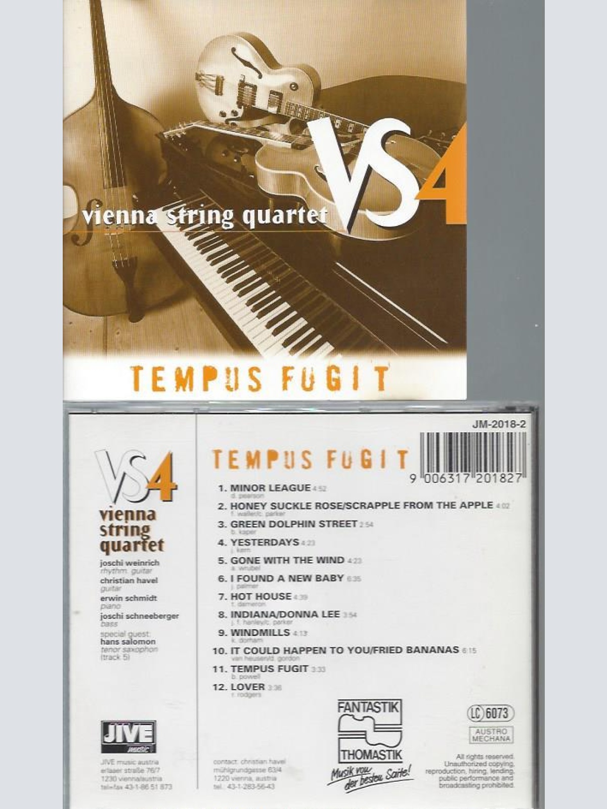 CD- VIENNA STRING QUARTET TEMPUS FUGIT