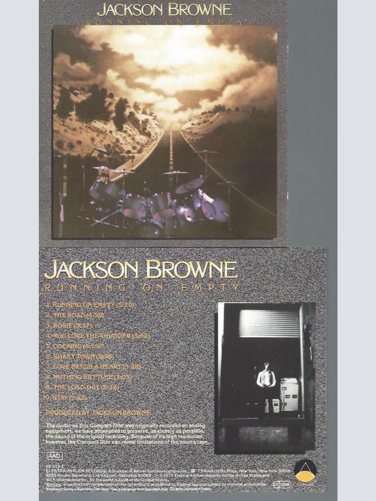 CD--  Jackson Browne – Running On Empty // ASYLUM