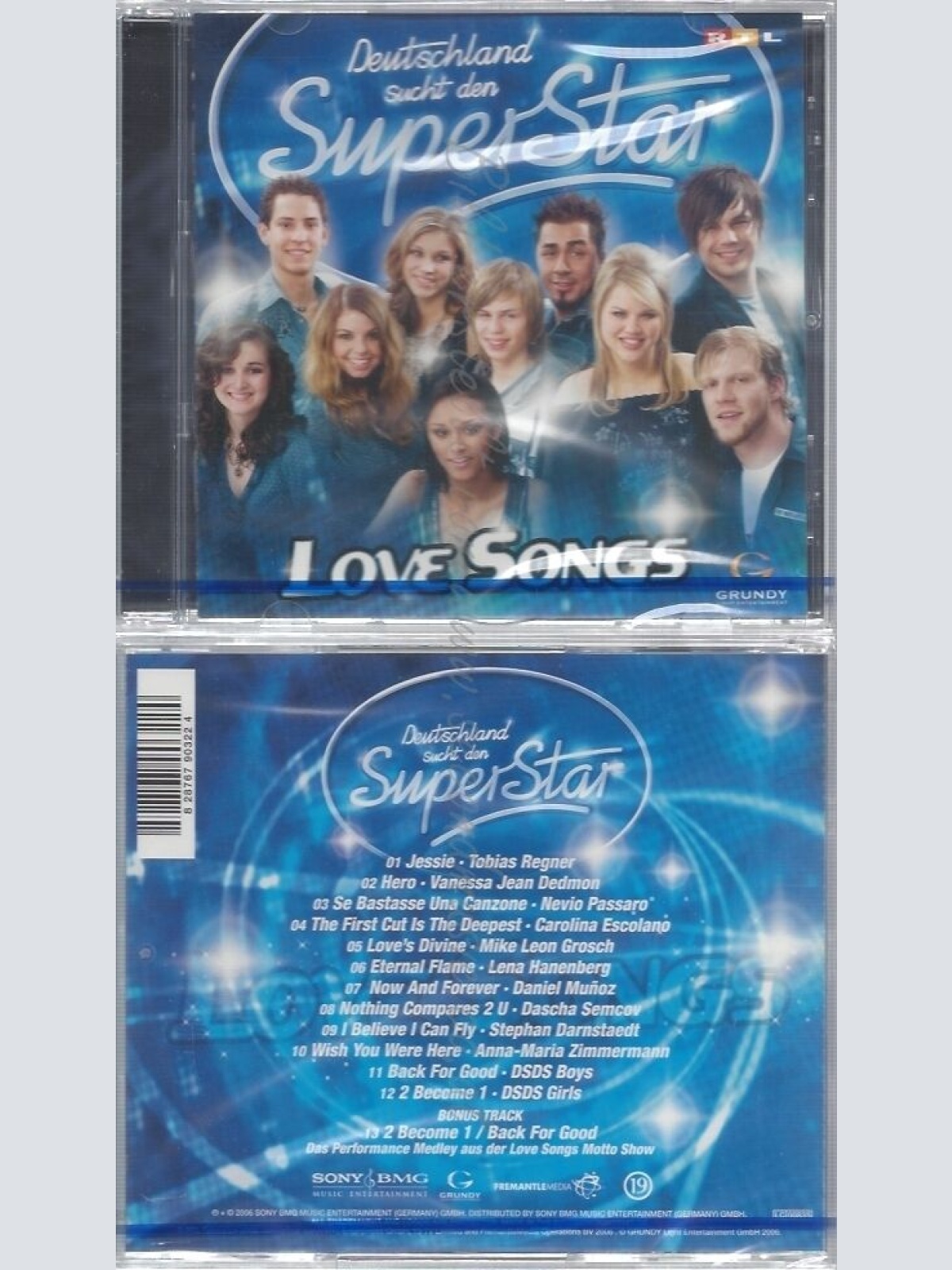 CD--NM-SEALED-DEUTSCHLAND SUCHT DEN SUPERSTAR -2006- -- LOVE SONGS