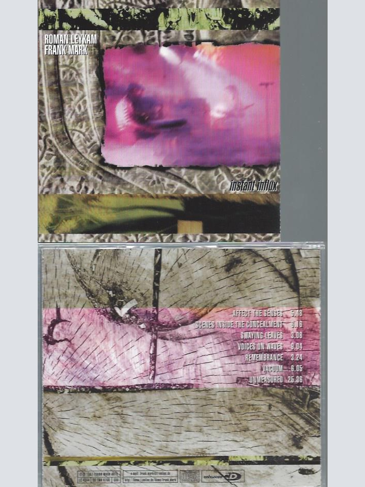 CD--ROMAN LEYKAM FRANK MARK INSTANT INFLUX
