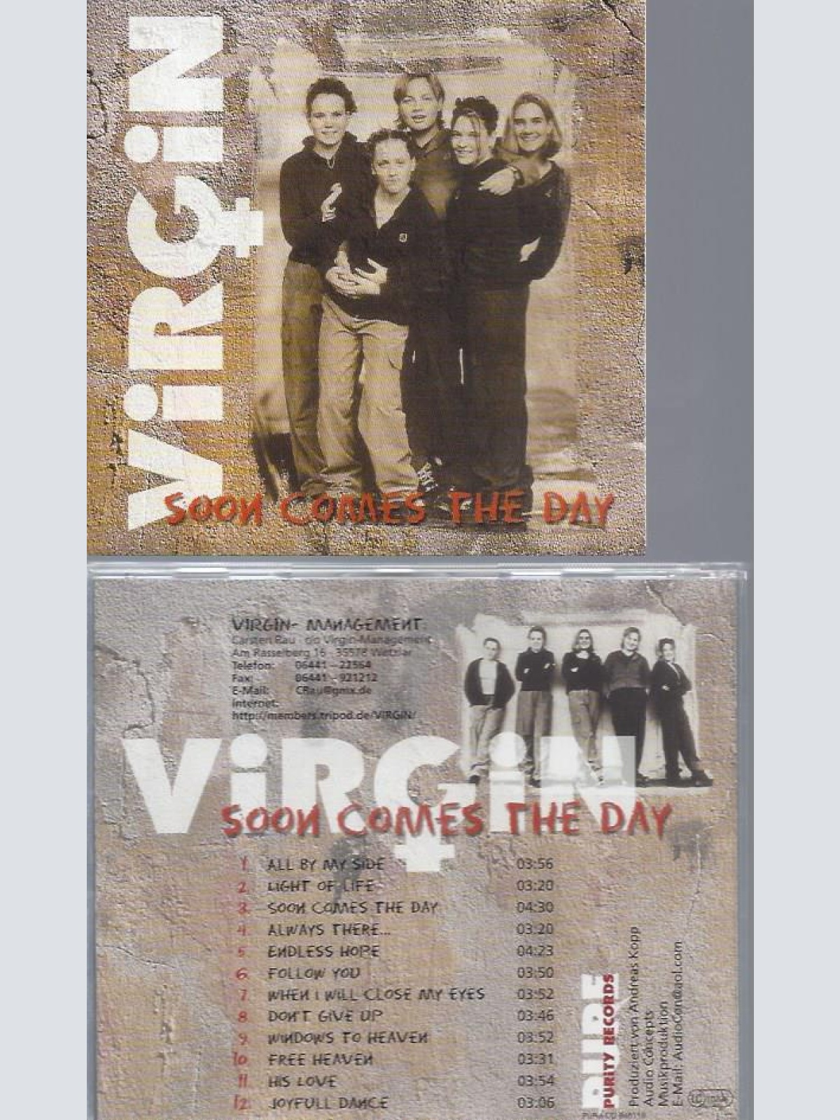CD--VIRGIN SOON COMES THE DAY