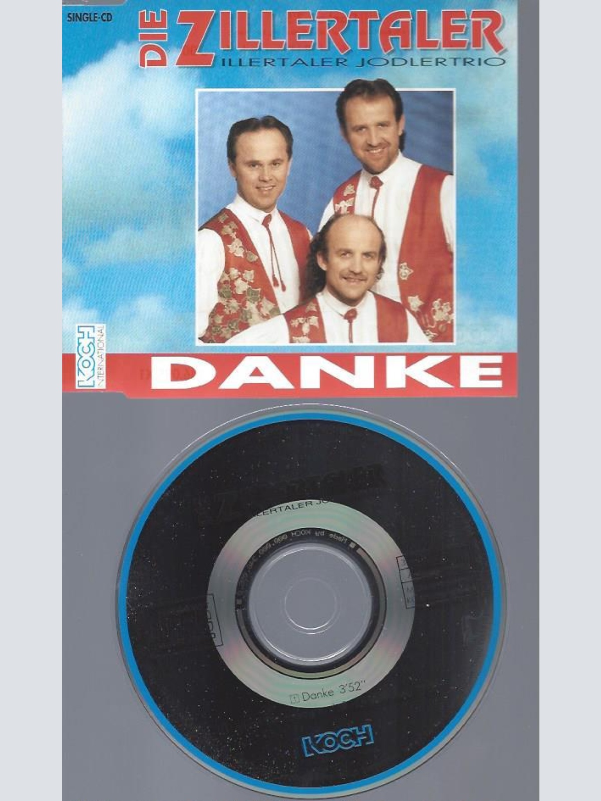 CD--DIE ZILLERTALLER ZILLERTALER JODLERTRIO DANKE
