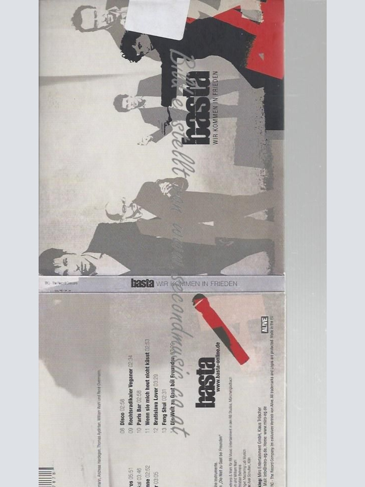 CD--BASTA--    WIR KOMMEN IN FRIEDEN
