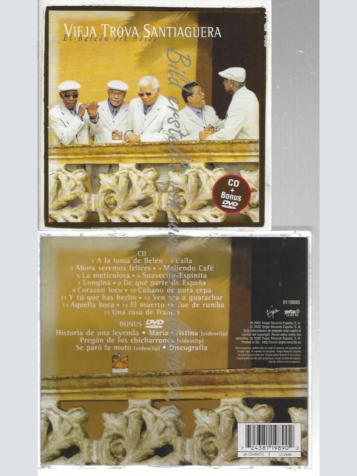 CD-- Vieja Trova Santiaguera  El Balcón Del Adios